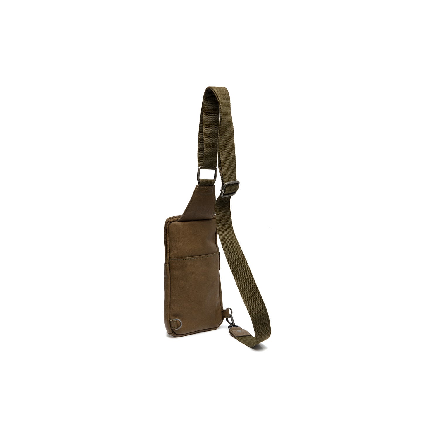 Leather Sling Bag Olive Green Cambridge