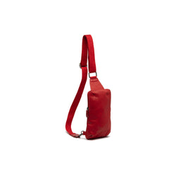 Leather Crossbody Bag Red Cambridge