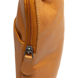 Leather Crossbody Bag Ocher Yellow Cambridge