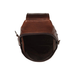 leren crossbody tas bruin bari