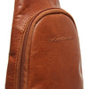 Leather Crossbody Bag Cognac Bari