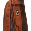 Leather Crossbody Bag Cognac Bari