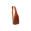 Leather Crossbody Bag Cognac Bari