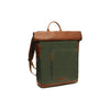 Leather Backpack Olive Green Bornholm