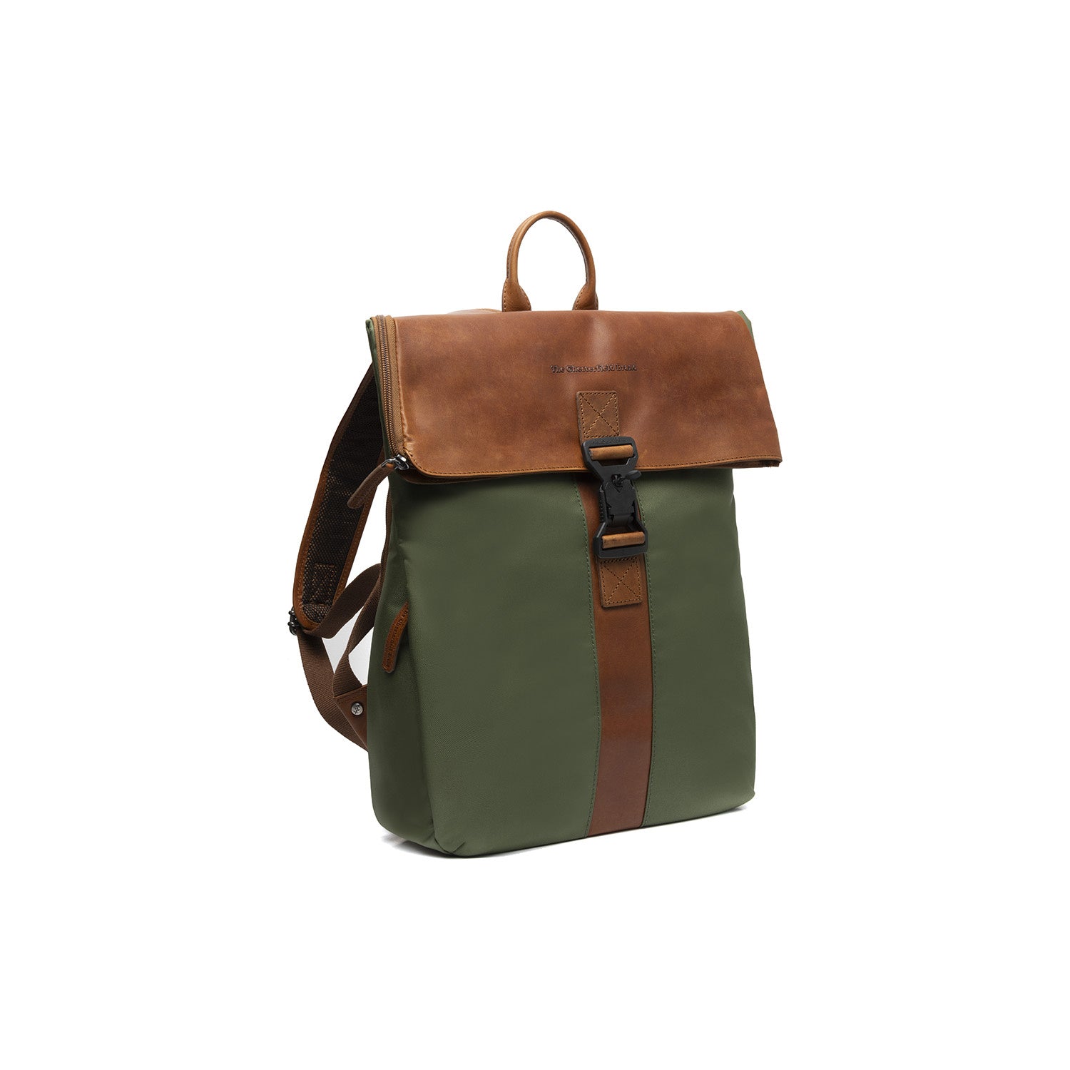 Leather Backpack Olive Green Trondheim