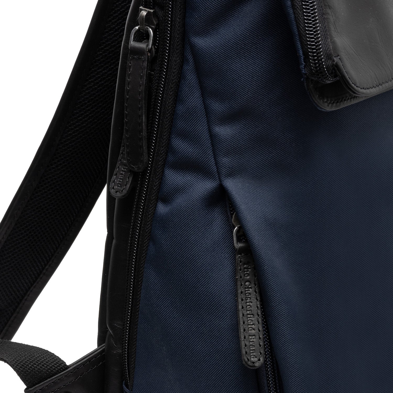 Leather Backpack Navy Trondheim