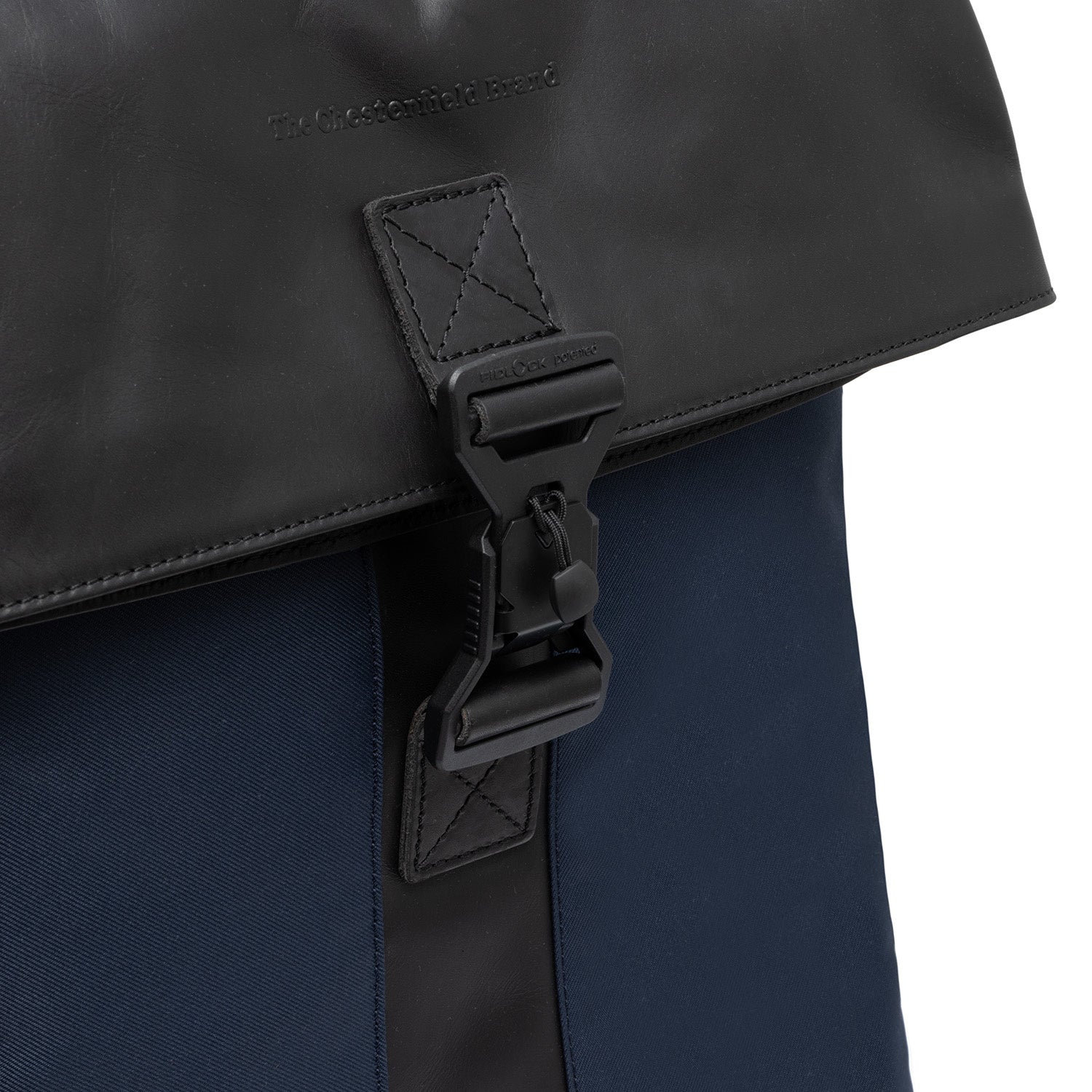 Leather Backpack Navy Trondheim