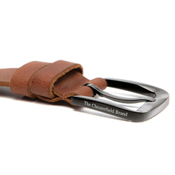 Leather Belt Cognac Copper