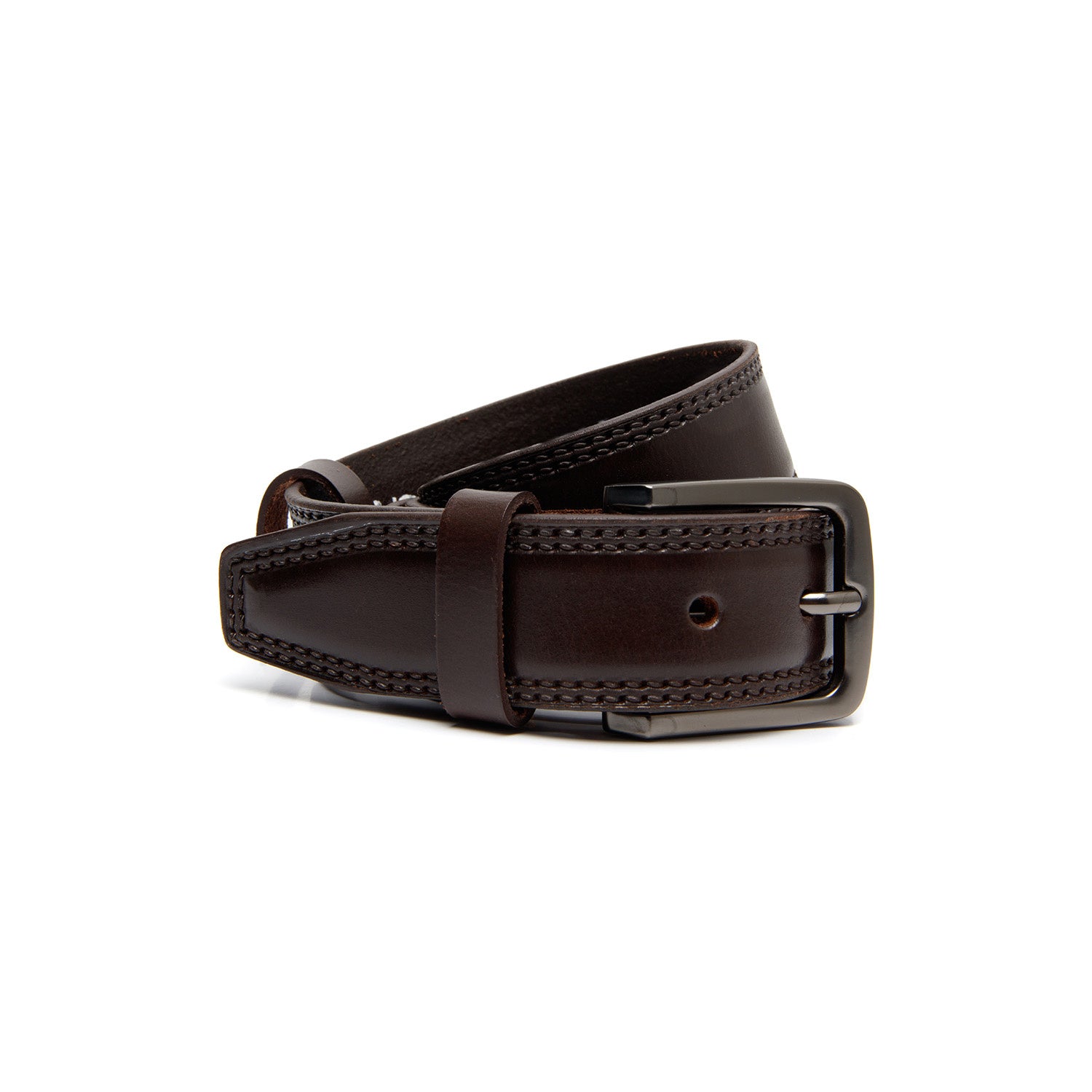 Leather Belt Brown Manovo