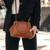 Leather Shoulder Bag Cognac Chili