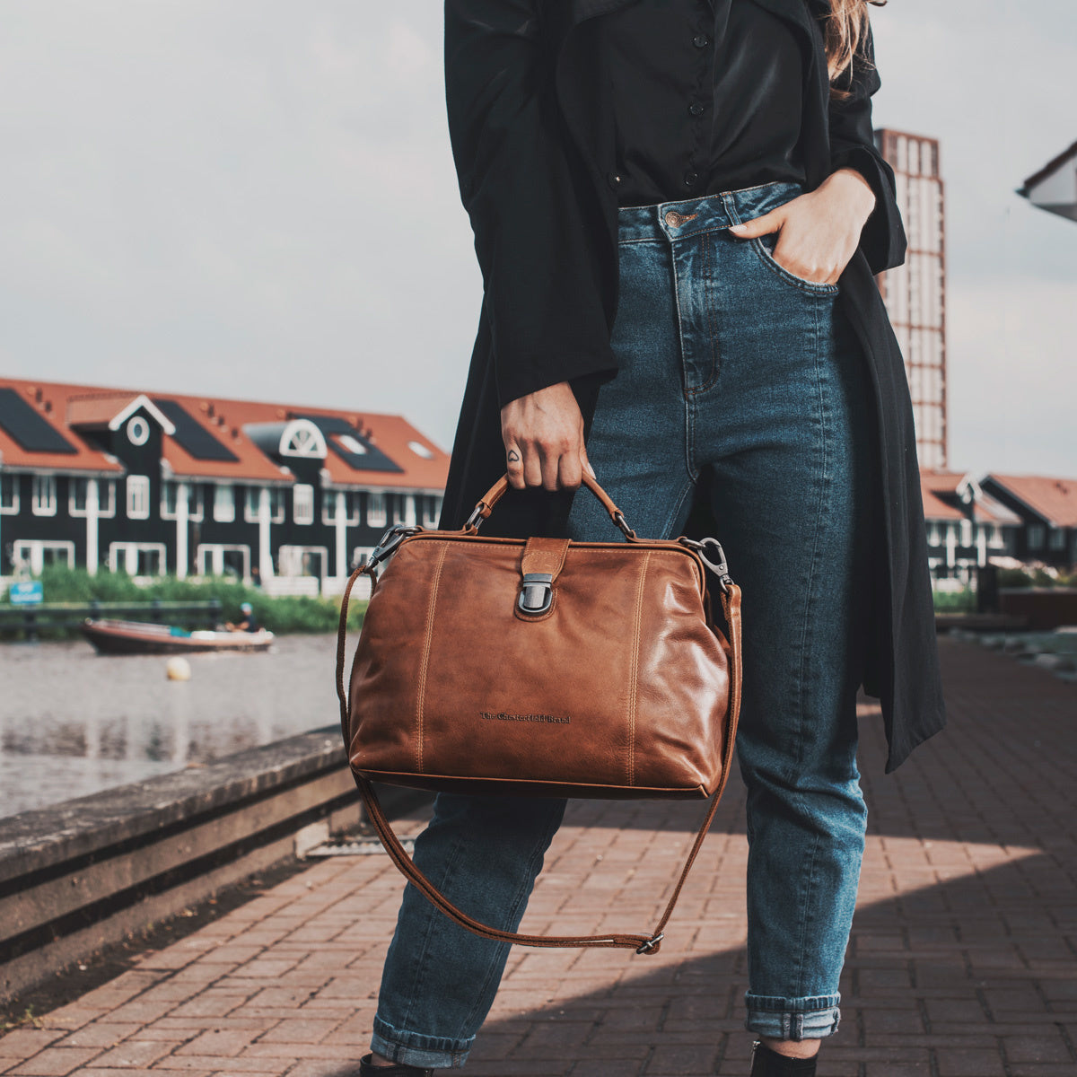 Doktortasche Leder Cognac Shaun