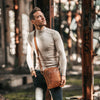 Leather Shoulder Bag Cognac Dessau