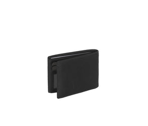 Leather Wallet Black Marvin