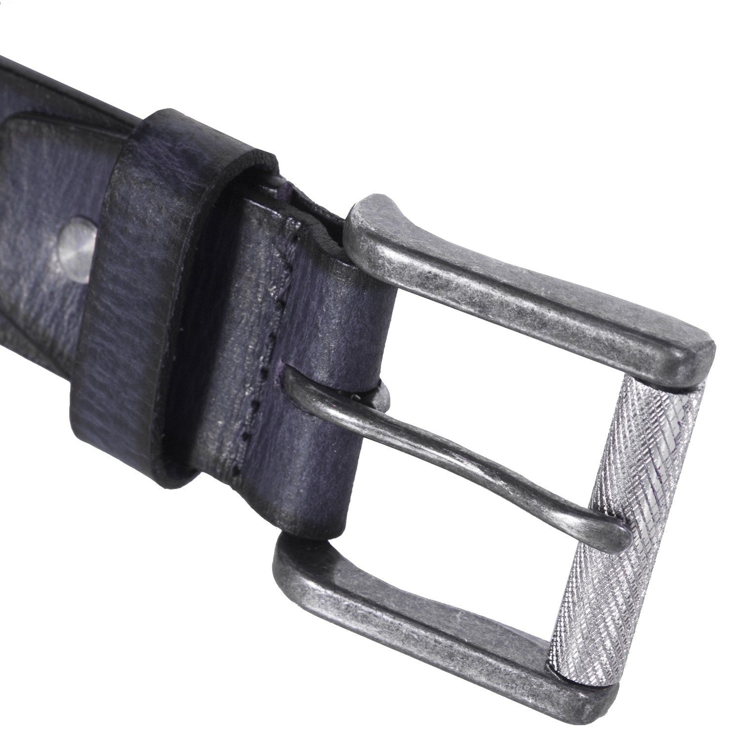 Leather Belt Aayden Navy