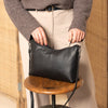 Leather Shoulder Bag Black Kigali