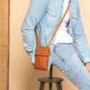 Leather Phone Pouch Cognac Langley