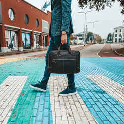 Leather Laptop Bag Brown Ryan