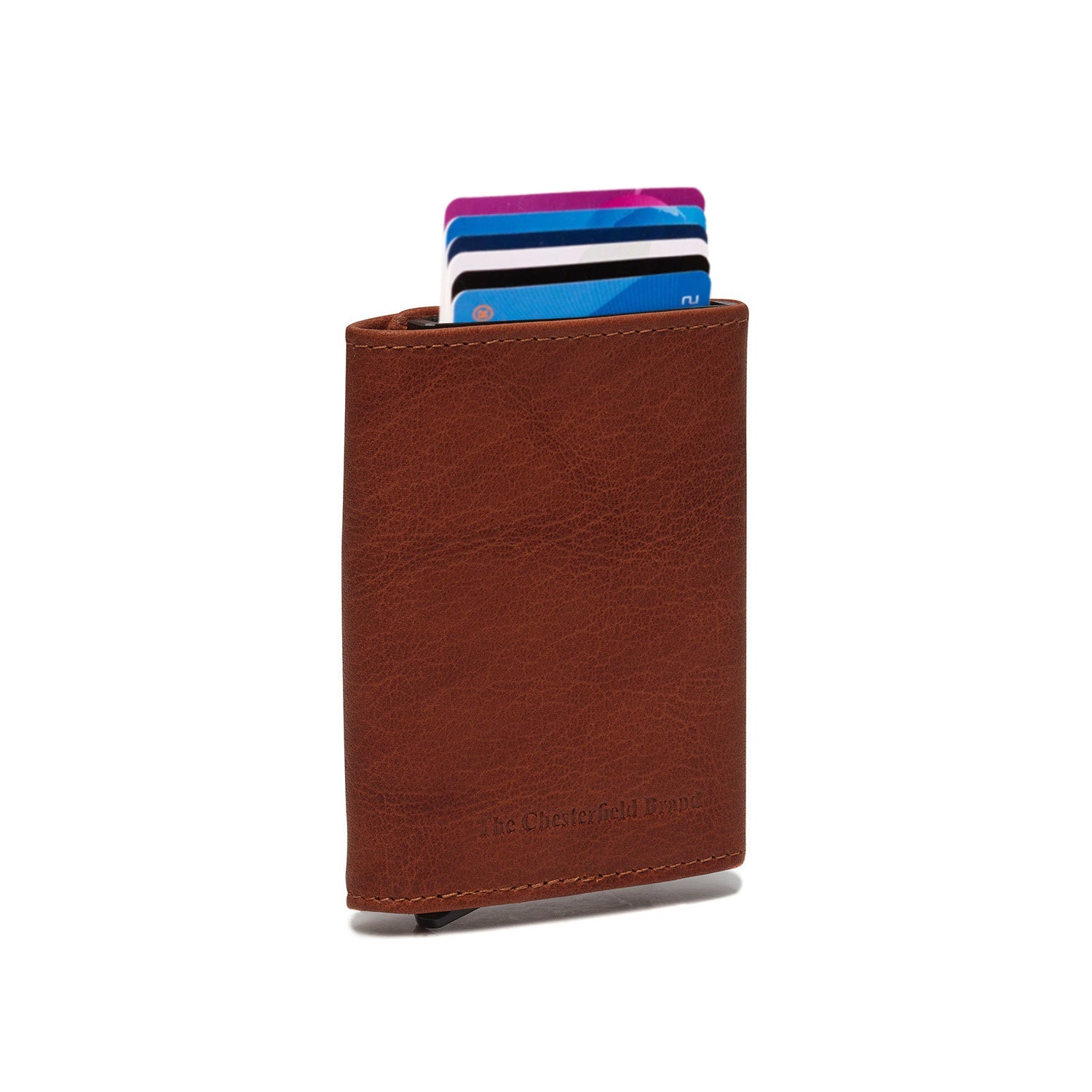 Leather Wallet Cognac Paris