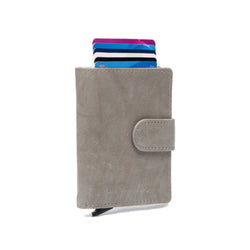 Leather Wallet Light Grey Hannover