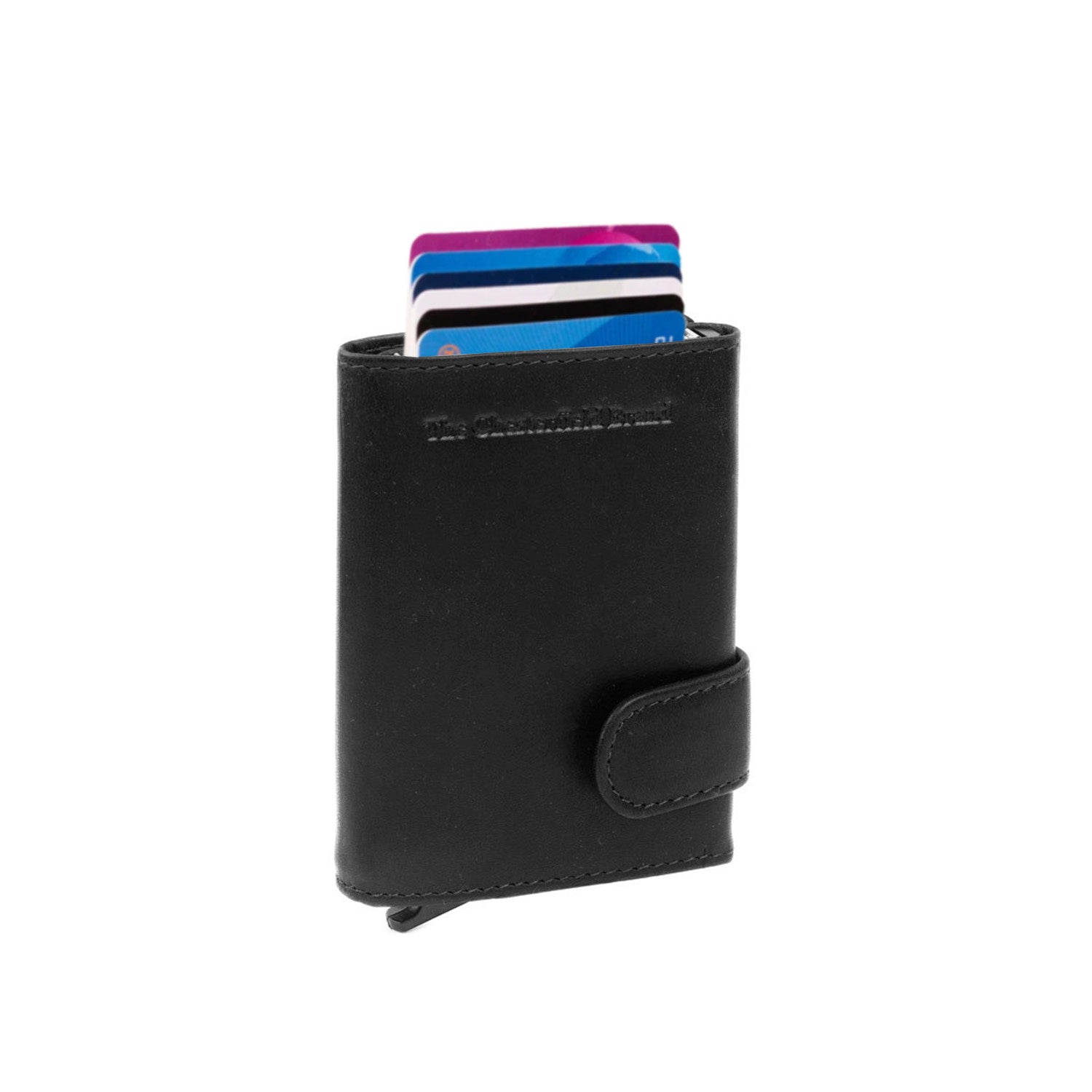 Leather Wallet Black Leicester