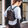 Leather Backpack Black Bellary