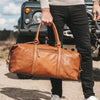 Leather Weekend Bag Cognac Lorenzo