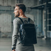 Leather Backpack Black Mack