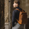 Leather Backpack Cognac Mack