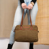 Canvas Shoulder bag Olive Green Millora