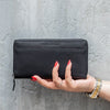 Leather Wallet Black Halle