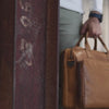 Leather Laptop Bag Cognac Jackson