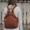 Leather Backpack Cognac Manchester