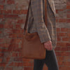 Leather Shopper Cognac Nevada