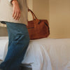 Leather Weekend Bag Cognac Portsmouth