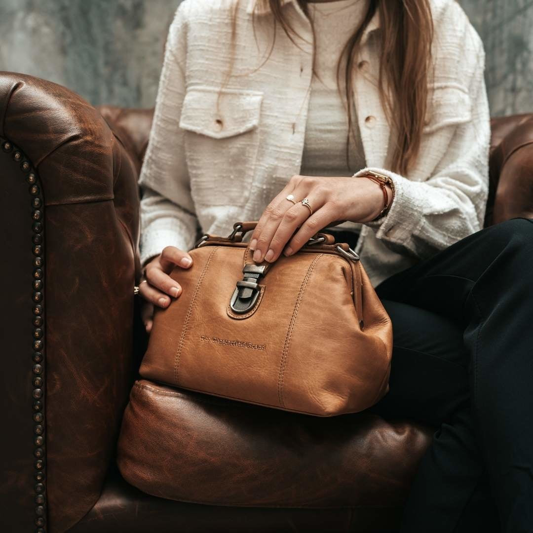 leather Shoulder Bag Cognac Rachael