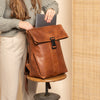 Leather Backpack Cognac Savona