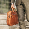 Leather Laptop Bag Cognac Seth