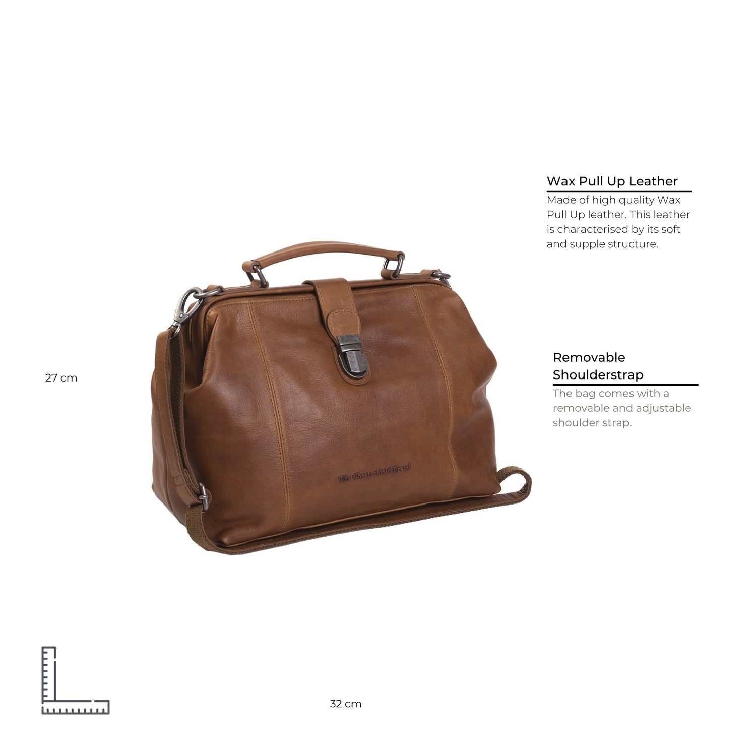 Doktortasche Leder Cognac Shaun