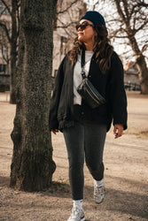 Leather Waist Pack Black Toronto