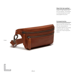 Leather Waist Pack Cognac Toronto