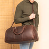 Leather Weekend Bag Brown William