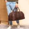 Leather Weekend Bag Brown William