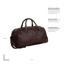 Leather Weekend Bag Brown William